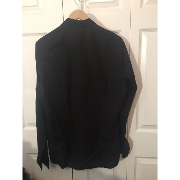 Finshley & Harding button up long sleeve shirt Black Mens Sz 42‎ Slim Fit - Picture 6 of 6